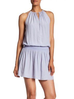 Ramy Brook Shelly Gathered Drop Waist Dress Blue/Lavender, S